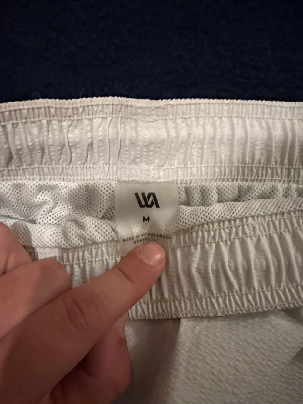 Men's White Swim Trunks - Classic Drawstring Swim Shorts
